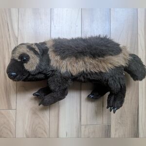 Rare Cascade Plush Wolverine Toy - Brown and Tan